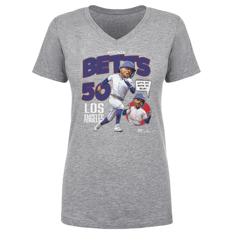 Mookie Betts Women's V-Neck T-Shirt | 500 LEVEL