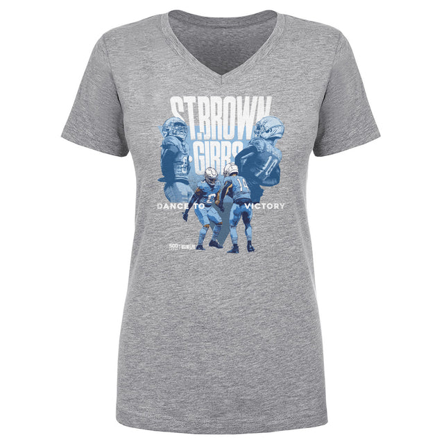 Jahmyr Gibbs Women's V-Neck T-Shirt | 500 LEVEL