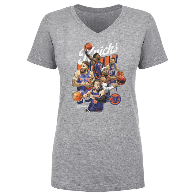 New York Knicks Women's V-Neck T-Shirt | 500 LEVEL
