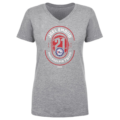 Joel Embiid Women's V-Neck T-Shirt | 500 LEVEL
