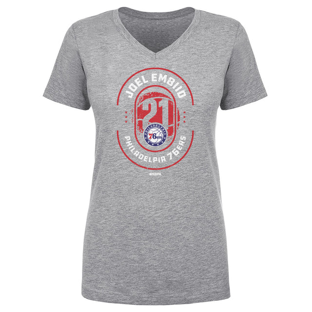 Joel Embiid Women's V-Neck T-Shirt | 500 LEVEL