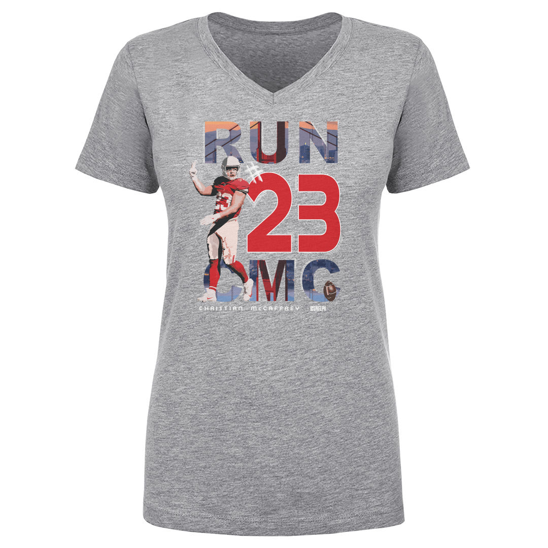 Christian McCaffrey Women's V-Neck T-Shirt | 500 LEVEL