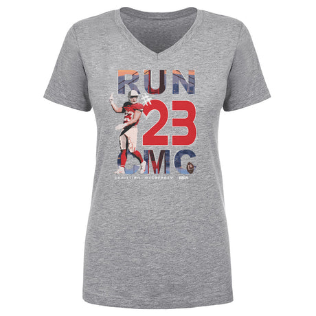 Christian McCaffrey Women's V-Neck T-Shirt | 500 LEVEL