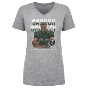 Saquon Barkley Women's V-Neck T-Shirt | 500 LEVEL