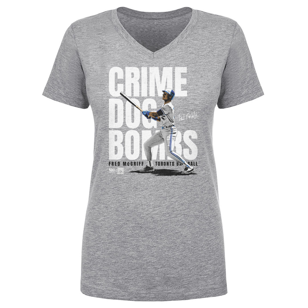 Fred McGriff Women's V-Neck T-Shirt | 500 LEVEL