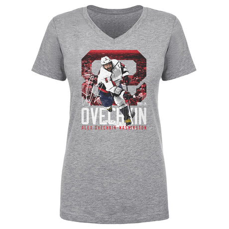 Alex Ovechkin Women's V-Neck T-Shirt | 500 LEVEL