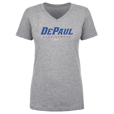DePaul Blue Demons Women's V-Neck T-Shirt | 500 LEVEL