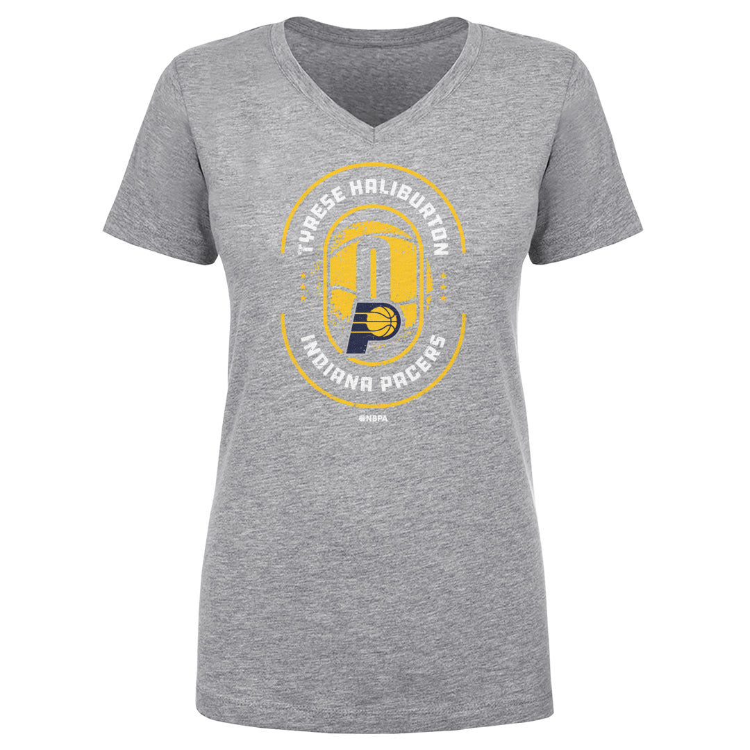 Tyrese Haliburton Women's V-Neck T-Shirt | 500 LEVEL