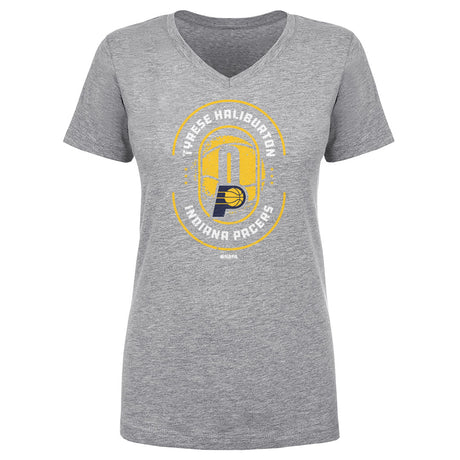 Tyrese Haliburton Women's V-Neck T-Shirt | 500 LEVEL