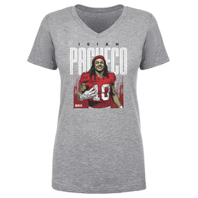Isiah Pacheco Women's V-Neck T-Shirt | 500 LEVEL