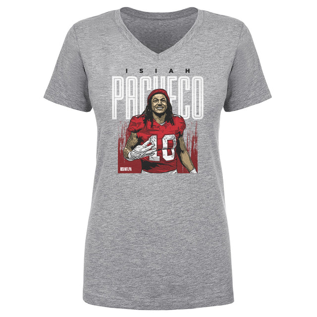 Isiah Pacheco Women's V-Neck T-Shirt | 500 LEVEL
