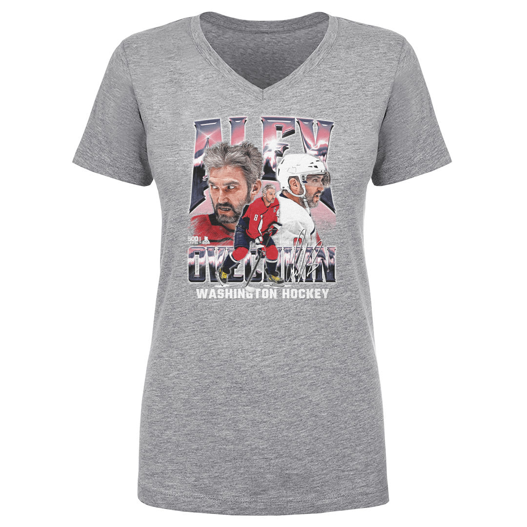 Alex Ovechkin Women's V-Neck T-Shirt | 500 LEVEL