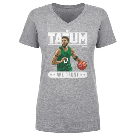 Jayson Tatum Women's V-Neck T-Shirt | 500 LEVEL