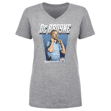 Kevin De Bruyne Women's V-Neck T-Shirt | 500 LEVEL