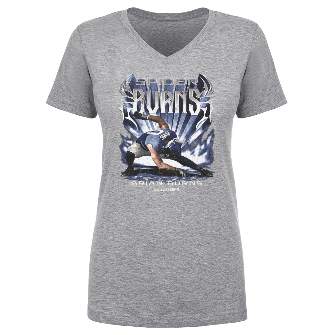 Brian Burns Women's V-Neck T-Shirt | 500 LEVEL