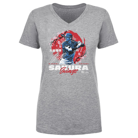 Shohei Ohtani Women's V-Neck T-Shirt | 500 LEVEL