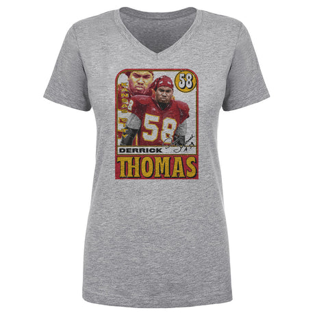 Derrick Thomas Women's V-Neck T-Shirt | 500 LEVEL