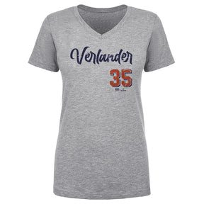 Justin Verlander Women's V-Neck T-Shirt | 500 LEVEL