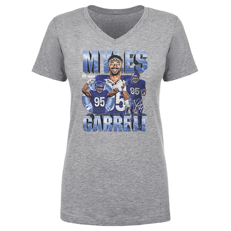 Myles Garrett Women's V-Neck T-Shirt | 500 LEVEL