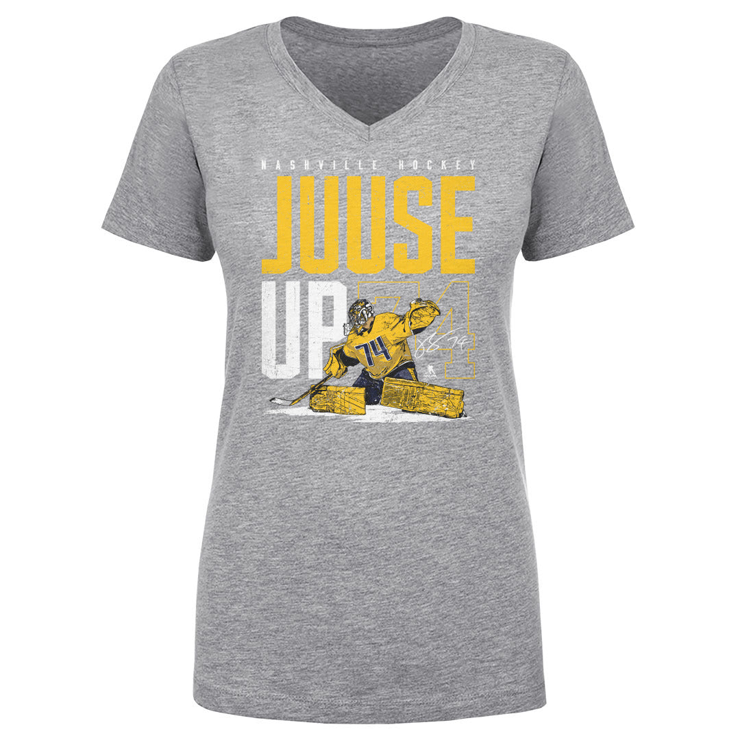 Juuse Saros Women's V-Neck T-Shirt | 500 LEVEL