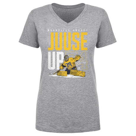 Juuse Saros Women's V-Neck T-Shirt | 500 LEVEL