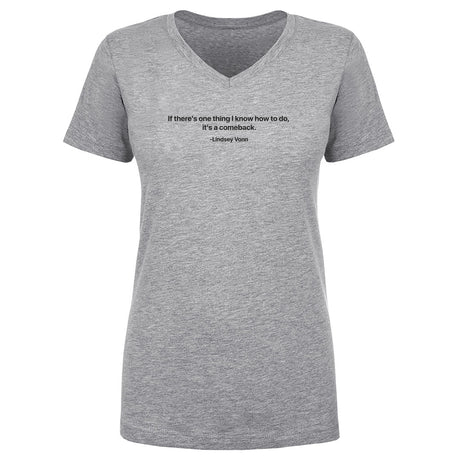Lindsey Vonn Women's V-Neck T-Shirt | 500 LEVEL