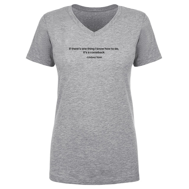 Lindsey Vonn Women's V-Neck T-Shirt | 500 LEVEL