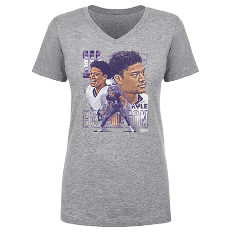 Kyle Hamilton Women's V-Neck T-Shirt | 500 LEVEL