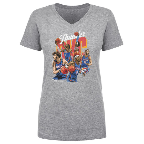 Oklahoma City Thunder Women's V-Neck T-Shirt | 500 LEVEL