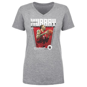 Dejounte Murray Women's V-Neck T-Shirt | 500 LEVEL