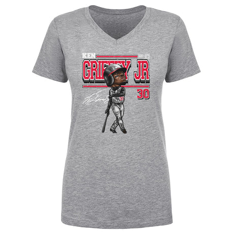 Ken Griffey Jr. Women's V-Neck T-Shirt | 500 LEVEL
