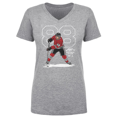Patrick Kane Women's V-Neck T-Shirt | 500 LEVEL