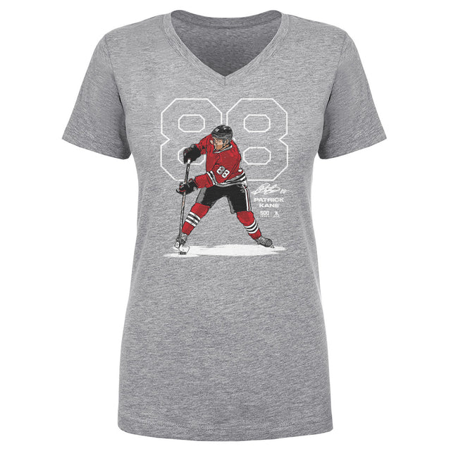 Patrick Kane Women's V-Neck T-Shirt | 500 LEVEL