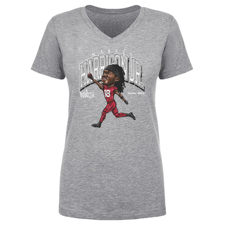 Marvin Harrison Jr. Women's V-Neck T-Shirt | 500 LEVEL