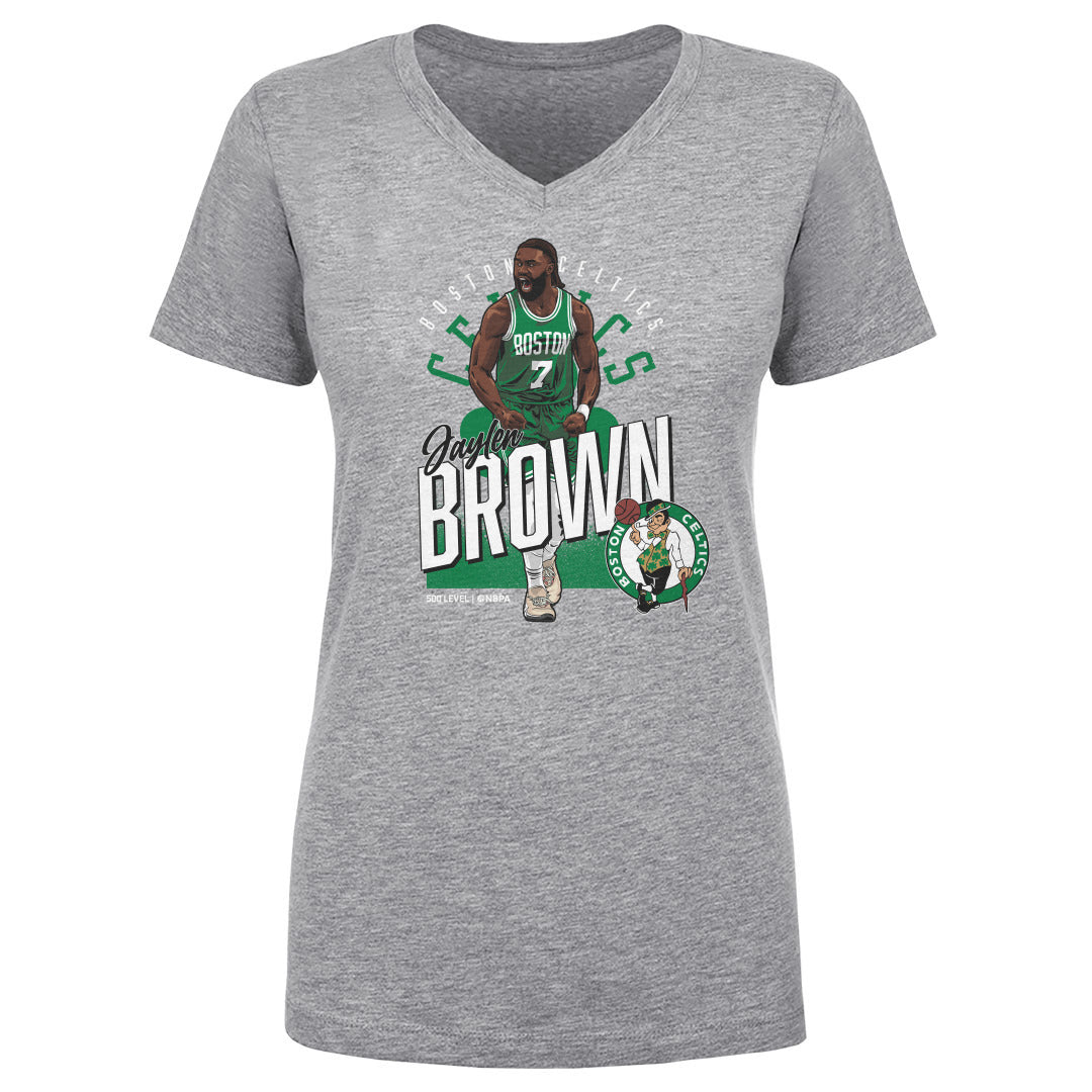 Jaylen Brown Women's V-Neck T-Shirt | 500 LEVEL
