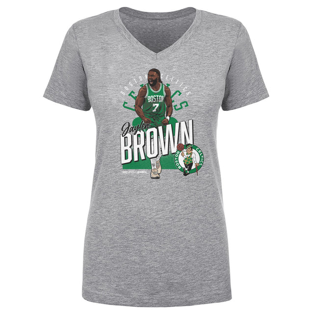Jaylen Brown Women's V-Neck T-Shirt | 500 LEVEL