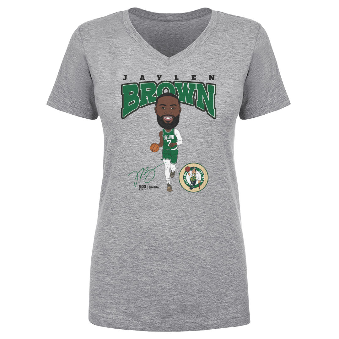 Jaylen Brown Women's V-Neck T-Shirt | 500 LEVEL