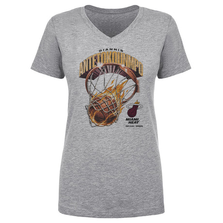 Giannis Antetokounmpo Women's V-Neck T-Shirt | 500 LEVEL