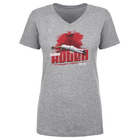 Scott Rolen Women's V-Neck T-Shirt | 500 LEVEL