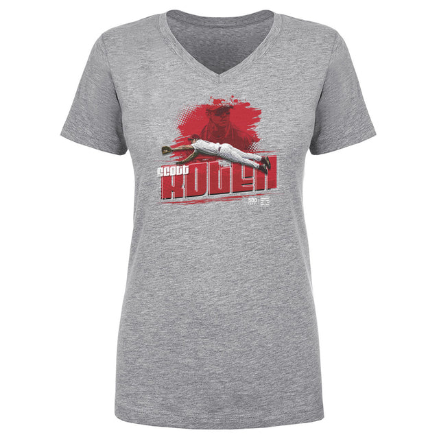Scott Rolen Women's V-Neck T-Shirt | 500 LEVEL