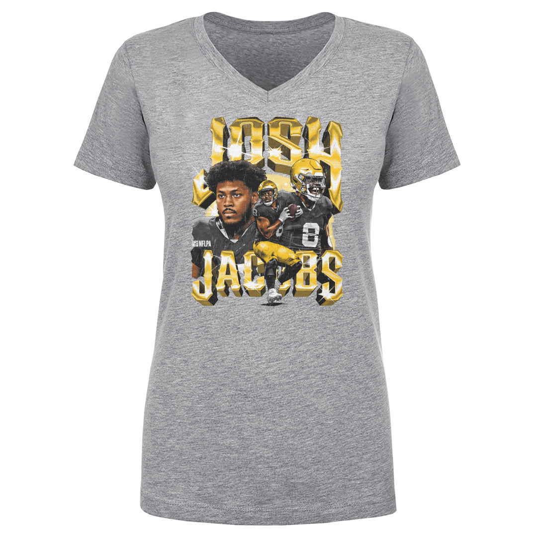 Josh Jacobs Women&#39;s V-Neck T-Shirt | 500 LEVEL