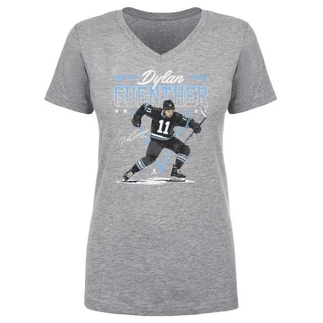 Dylan Guenther Women's V-Neck T-Shirt | 500 LEVEL