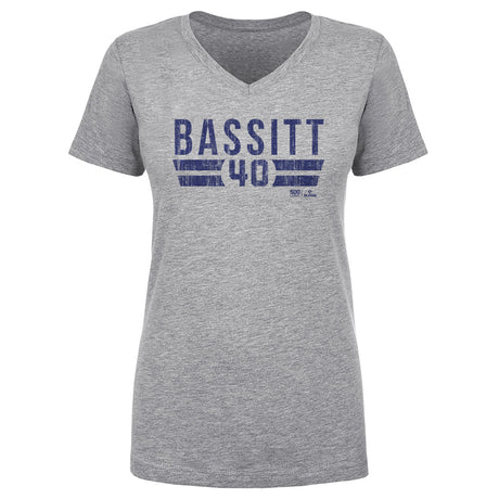Chris Bassitt Women's V-Neck T-Shirt | 500 LEVEL
