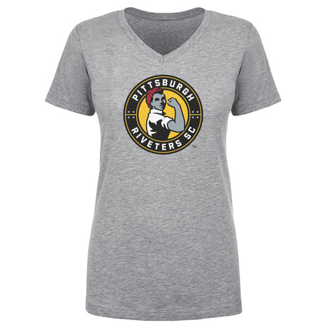 Pittsburgh Riveters SC Women's V-Neck T-Shirt | 500 LEVEL