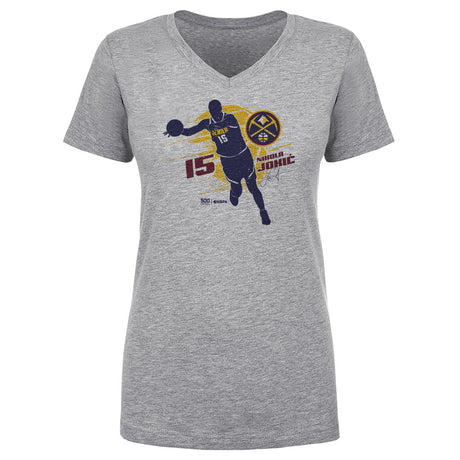 Nikola Jokic Women's V-Neck T-Shirt | 500 LEVEL
