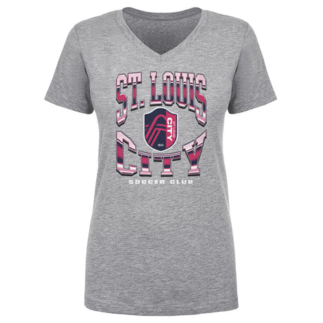 St. Louis City SC Women's V-Neck T-Shirt | 500 LEVEL