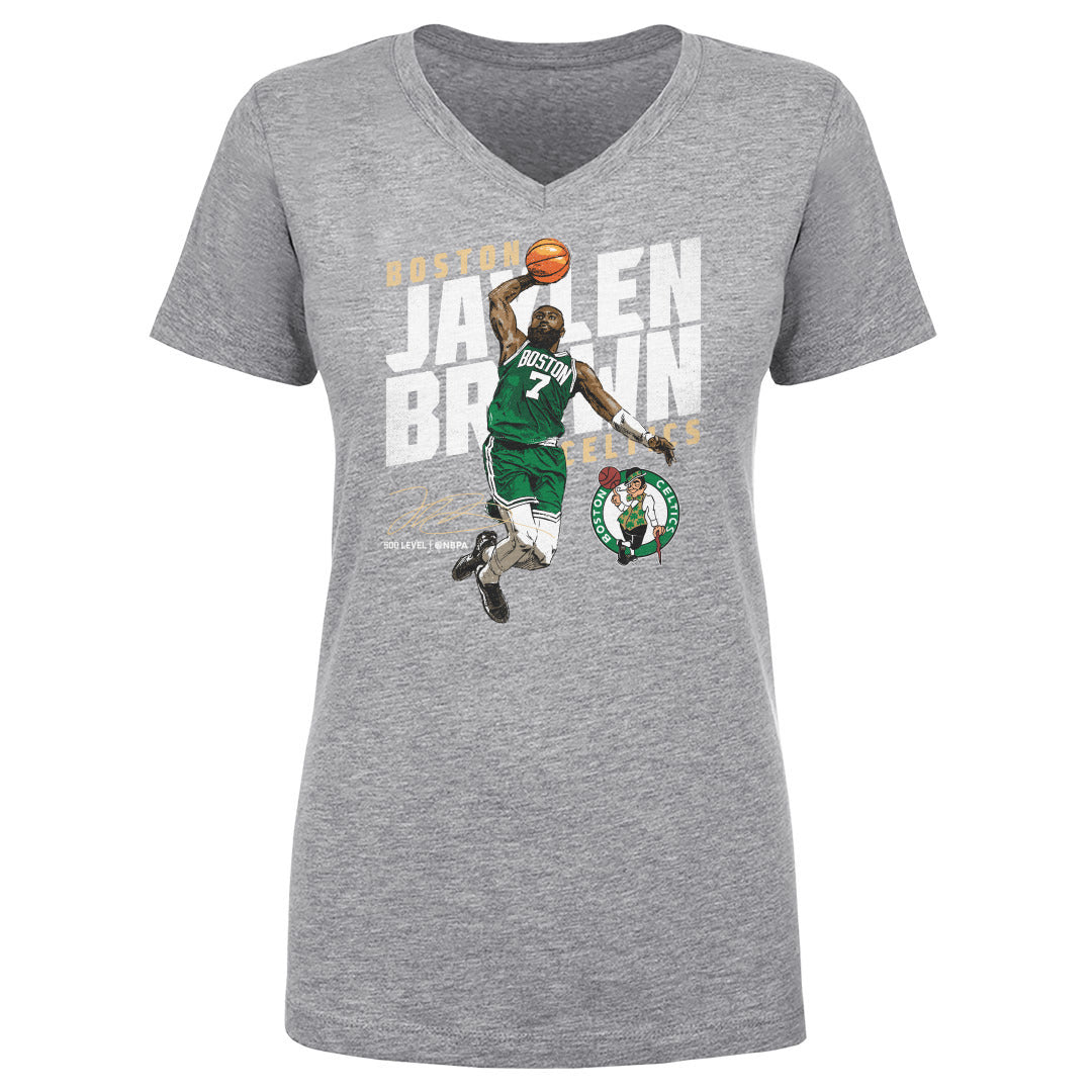 Jaylen Brown Women's V-Neck T-Shirt | 500 LEVEL
