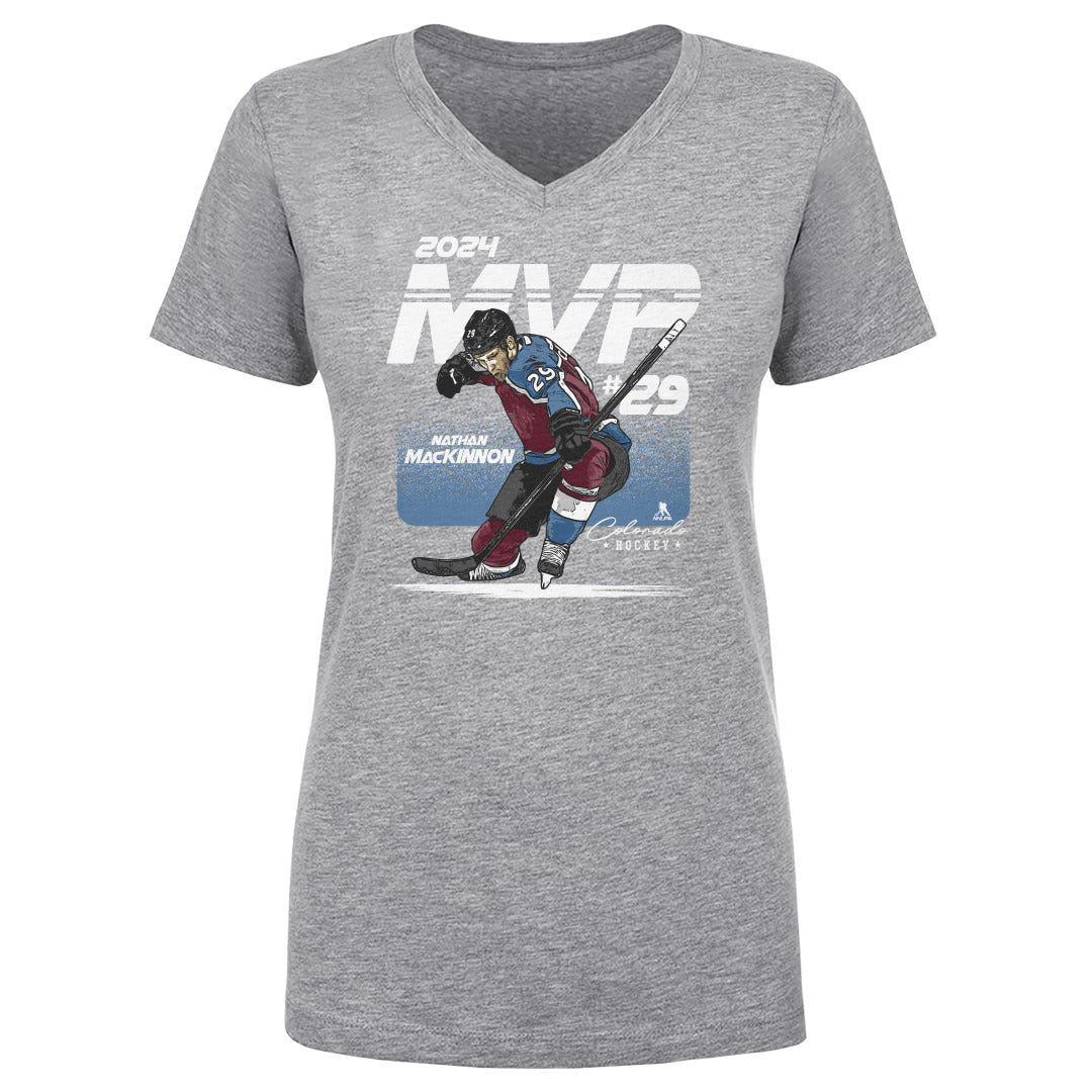 Nathan MacKinnon Women's V-Neck T-Shirt | 500 LEVEL