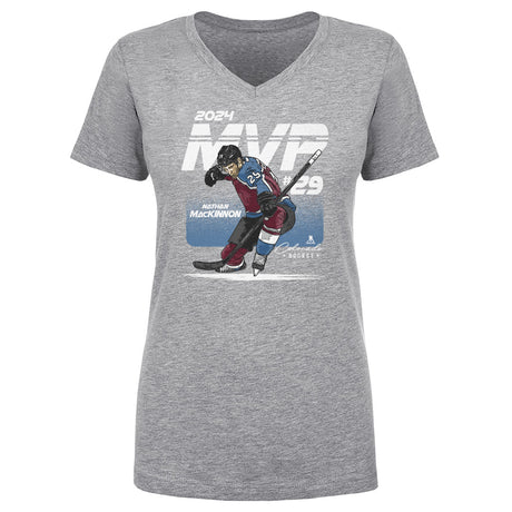 Nathan MacKinnon Women's V-Neck T-Shirt | 500 LEVEL