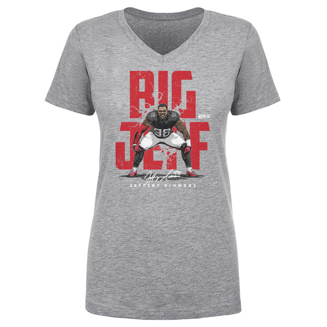 Jeffery Simmons Women's V-Neck T-Shirt | 500 LEVEL